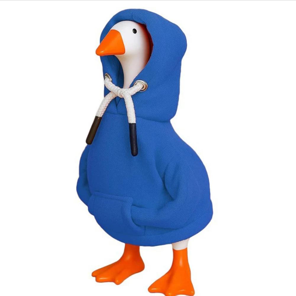 Fabric Hoodie for Desk Goose Measuring 7 Inches Combines Comfort and Durability To Enhance Desk Decor with a Playful Appearance