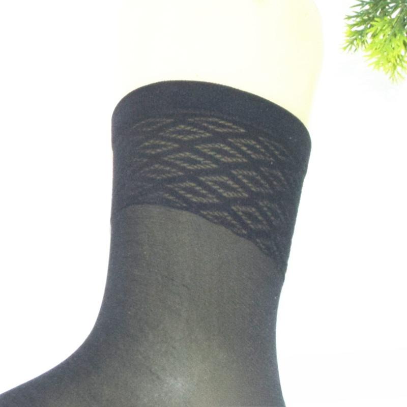 10 Pairs of Women's Short-sleeved Summer Light-weight Thin Style Open-front Moisturizing Open-front Diamond-shaped Stockings