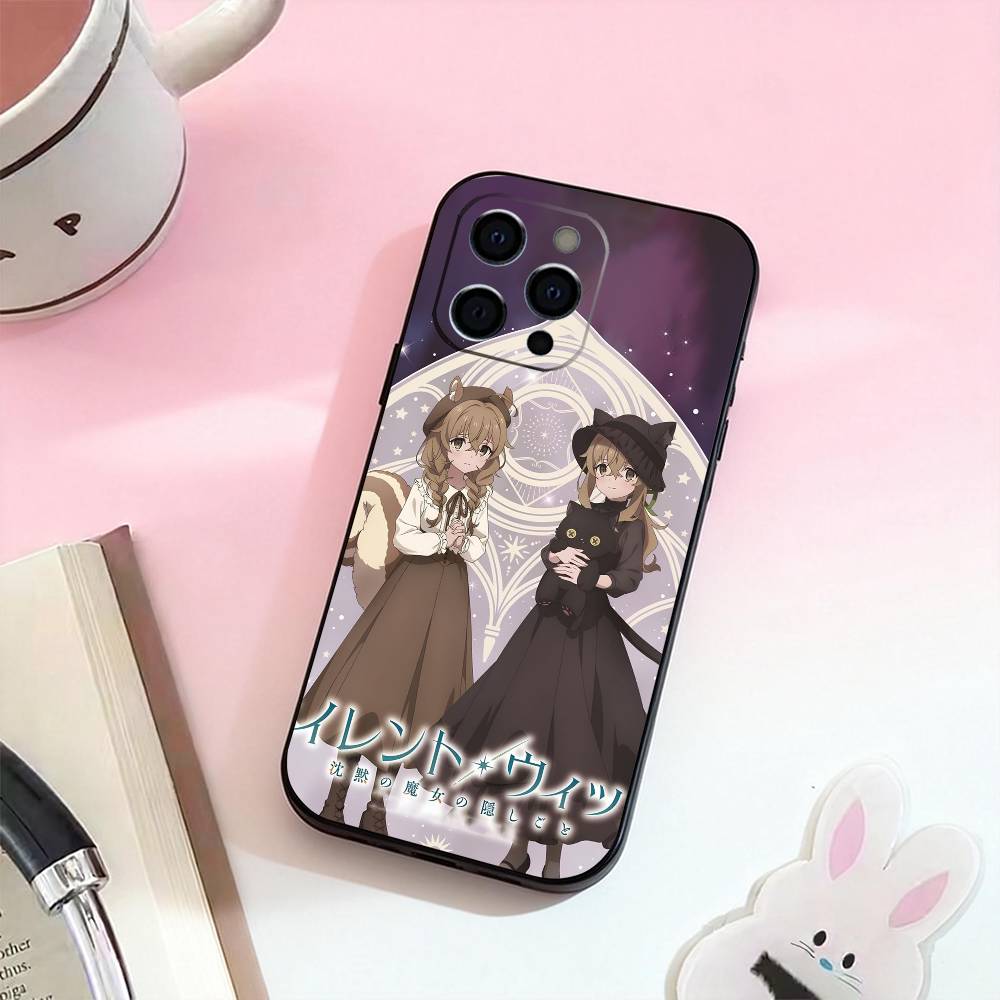 s-Silent Witch M-Monica  Phone Case For iPhone 17,16,15,14,13,12,11 Plus,Pro Max,Soft Silicone Black Cover iPhone16
