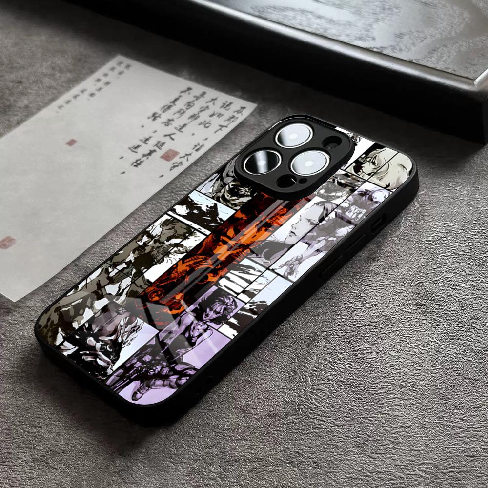 Metal Gear Solid Phone Case For IPhone 16 Pro Max 15 Plus 14 Pro 12 11 13 Mini X XR XS Max 8 7 Plus SE Glass Cover