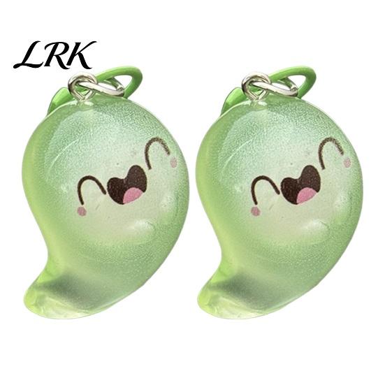 Ghost Backpacks Keychain 2Pcs Halloween Glow-in-the-Dark Keychain, Luminous Key Ring Pendant, Decorative Charm for Handbags Cartoon