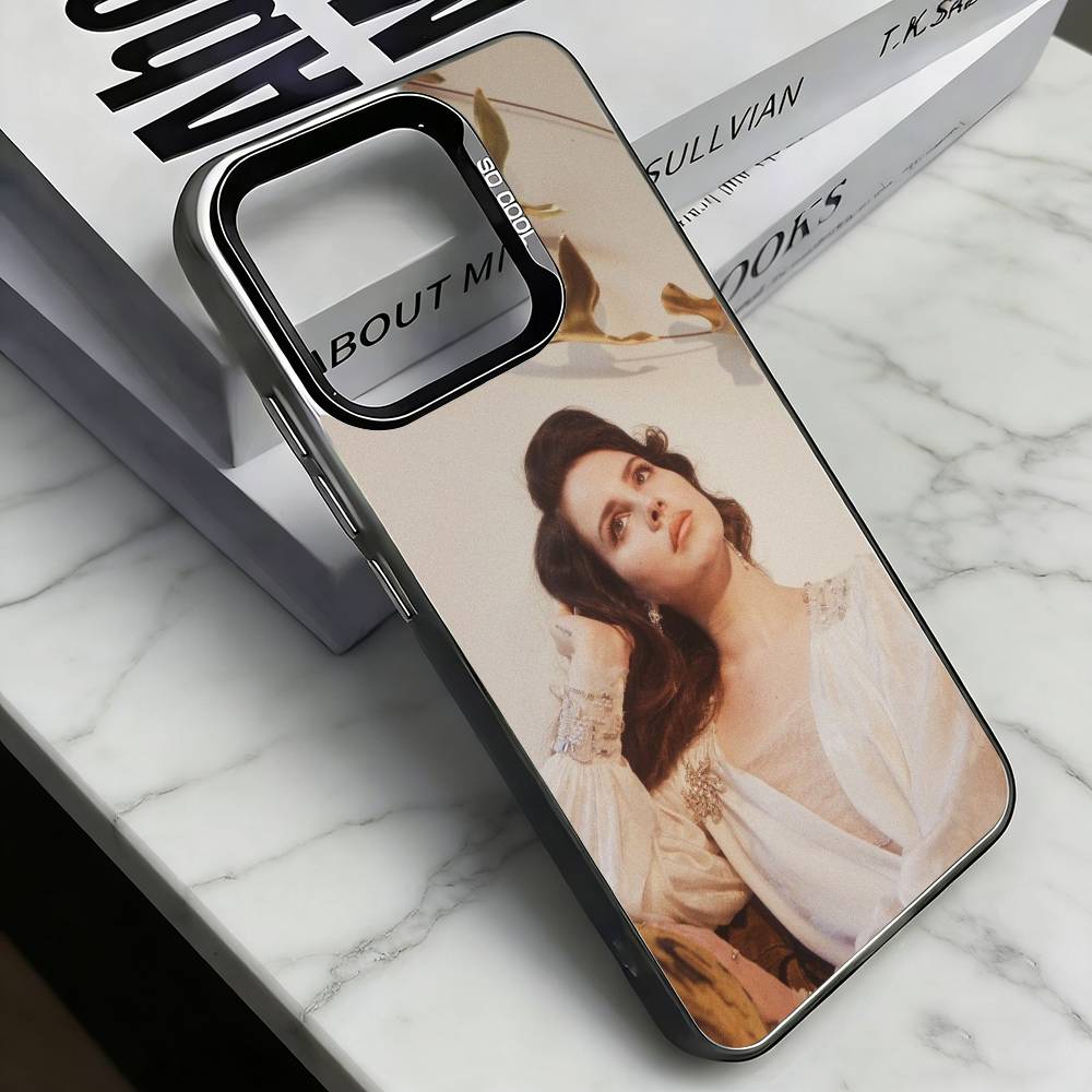 L-Lana Del Rey  Phone Case For iPhone 17,16,15,14,13,12,11 Plus,Pro Max,XS,Colorful Silver Black Cover