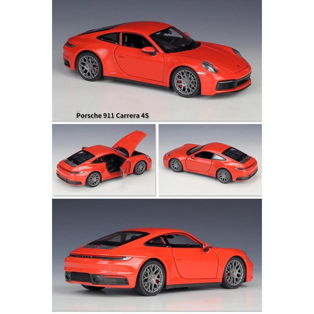 WELLY 1/24 Porsche 911 Carrera 4S Alloy Car Model Diecasts & Toy Vehicles Collect Car Toy Boy Birthday Gifts