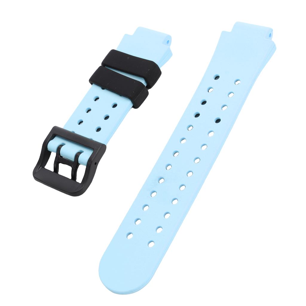 Cinturino Intelligente per Bambini da 15mm Resistente all'Acqua Leggero in Silicone Sostituzione con Fibbia in Acciaio Inossidabile per Sport Blu