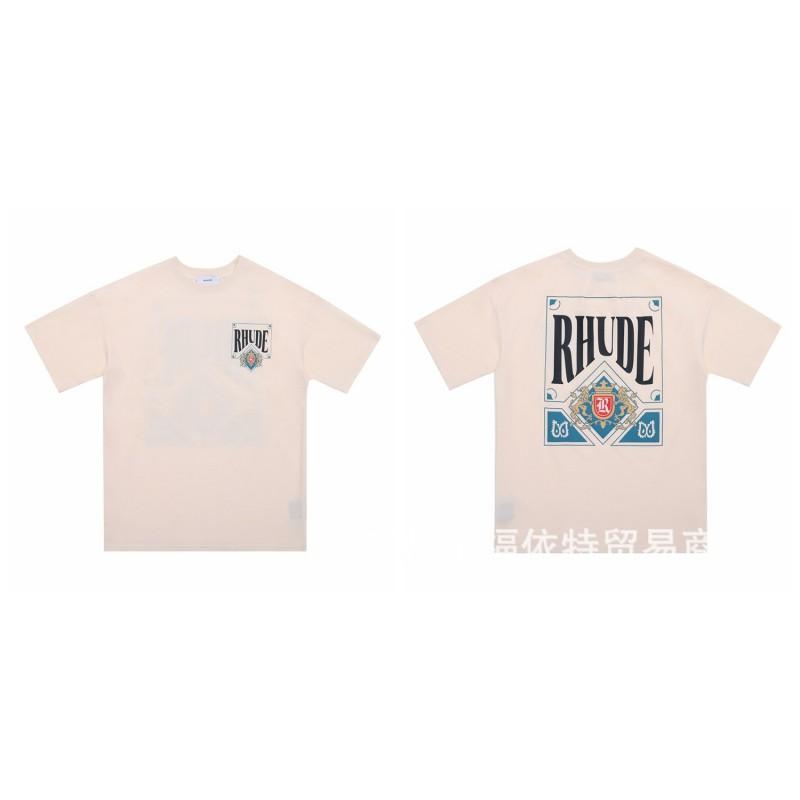 High Street Vintage T-Shirt Couples Loose Fit Crew Neck Short Sleeve Letter Print Casual Top