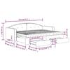 VidaXL Daybed with Trundle and Drawers Blue 80x200 Cm Velvet 3197365