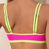 2025 Color Block Two-Shoulder Strap Split Swimsuit Women's Beach Bikini