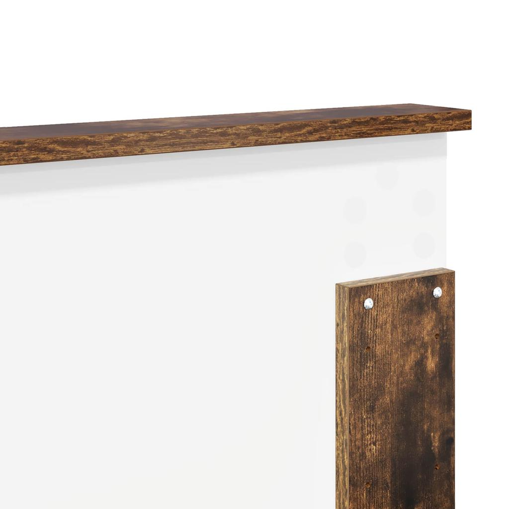 Headboard in Smoked Oak 150 cm Wood Based Material