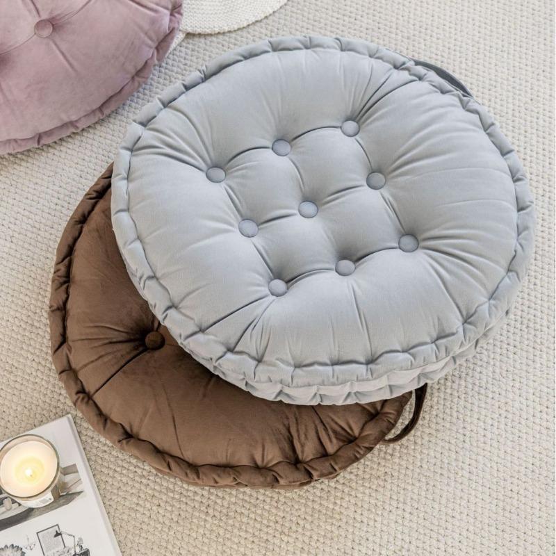 Velvet Fabric, Large Cushion, Thick Cushion for Sitting, Reliable Cushion, Tatami Cushion, Backrest Cushion
