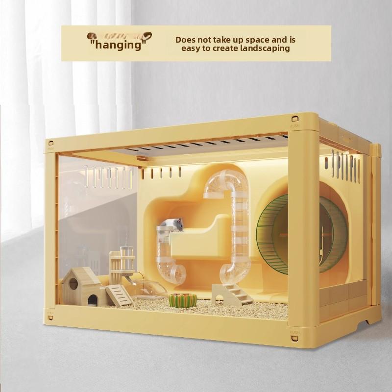 Large Luxury Hamster Cage Transparent Mouse Habitat Syrian Bear Mouse Enclosure Spacious Pet Villa Premium Rodent Housing System