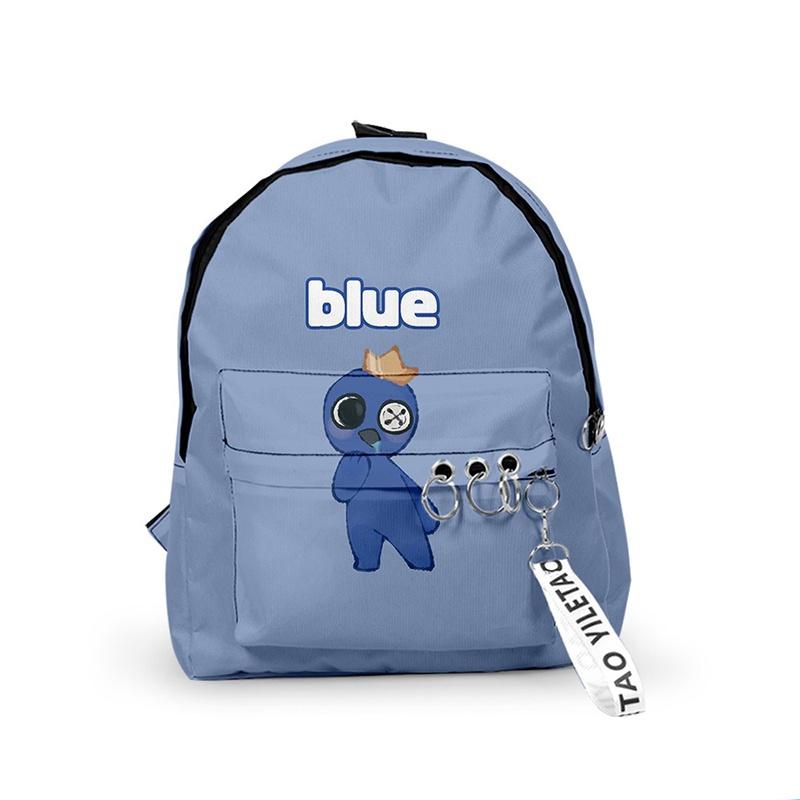 Roblox Rainbow Friends Robuster Polyester-Rucksack Schultasche Reise Weihnachtsgeschenk