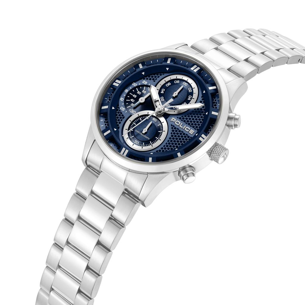 Watch LEVUKA Blue Dial Stainless Steel Bracelet PEWGK0092502 [POLICE][Authentic] Men's