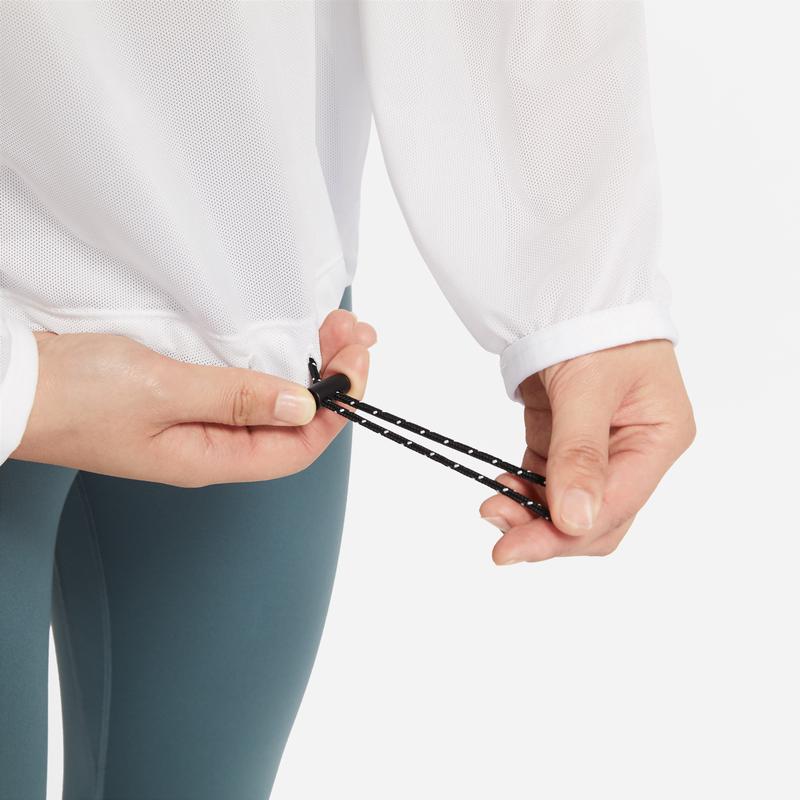 Nike Pro Collection Logo Print Training Quick-Dry Hooded Jacket Women Jackets White DA0955-100