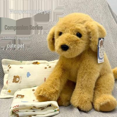 Adorable Plush Puppy Doll - Golden Retriever & Husky Sleep Companion for Kids