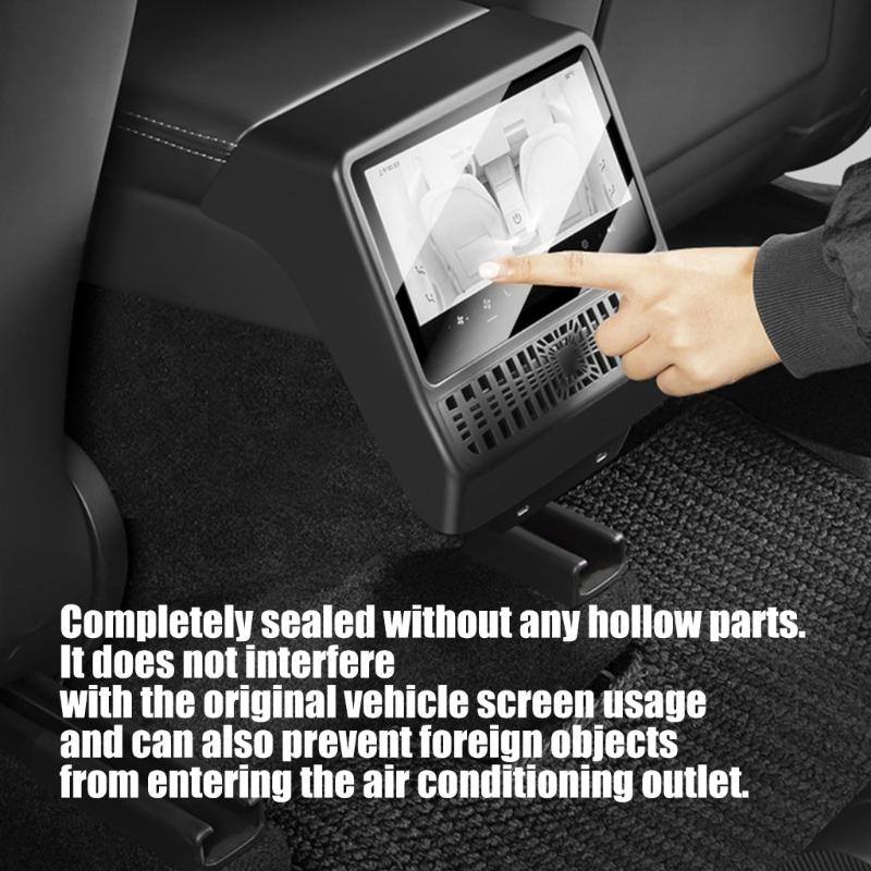 Elegant Decorative Guard Protector for Rear Air Vent Crafted from ABS and Glass To Enhancing Vehicle Interior Aesthetic