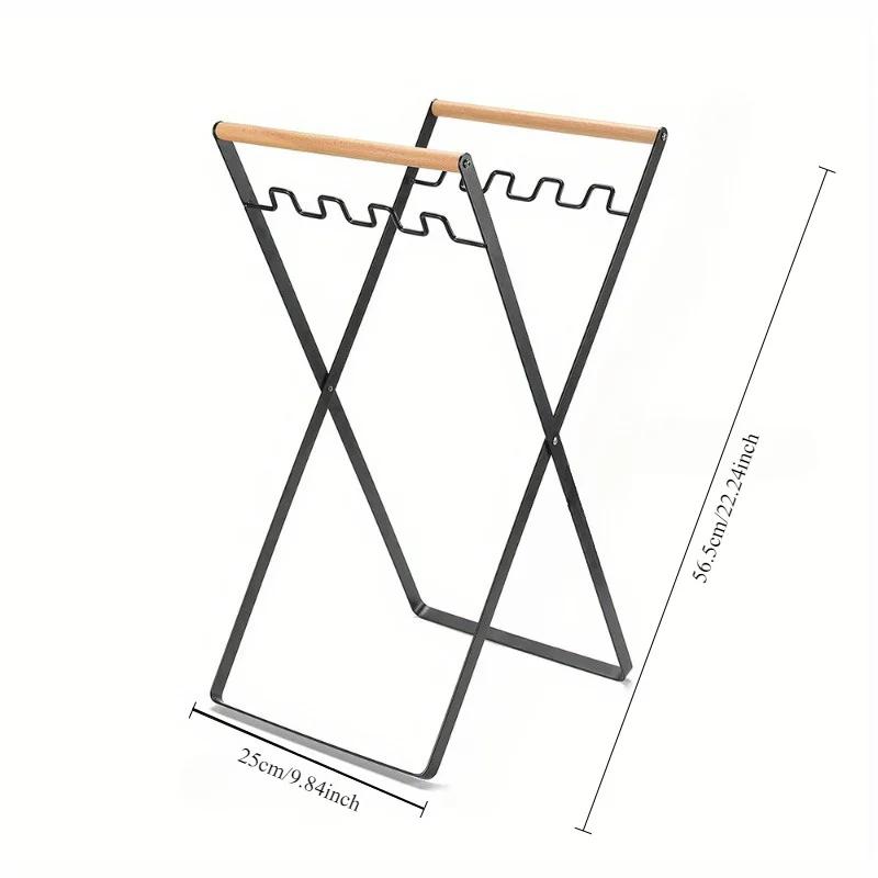 

Wholesale Removable Outdoor Camping Garbage Bag Shelf Combination Table Household Collection Rack Metal Bracket Adjustable чёрный