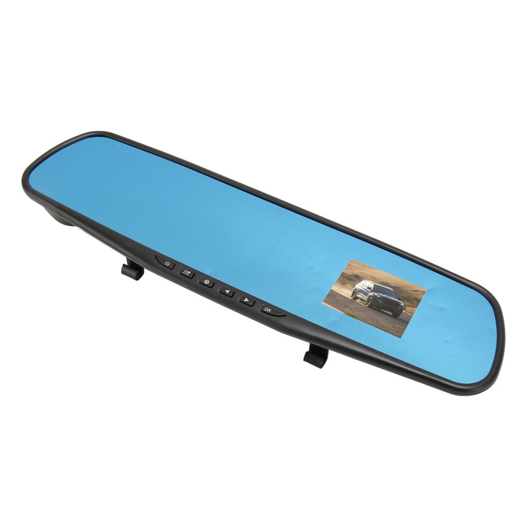 Rear View Mirror with Front Camera and G Sensor 2.4 Inch Full HD 1080P Vehicle Driving Recorder for Car Truck SUV