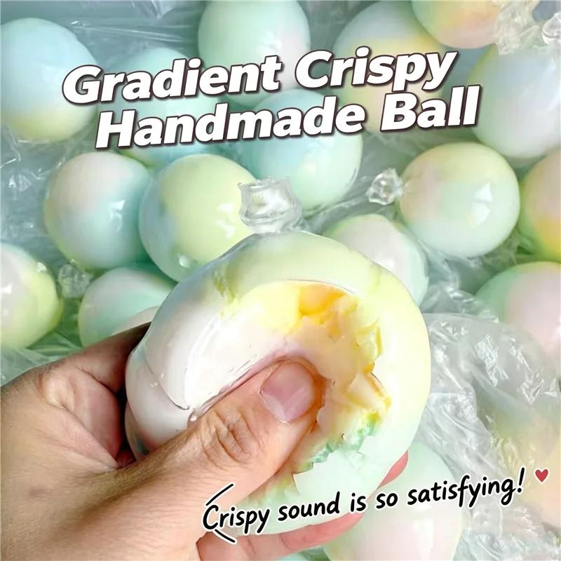 Cocoa Wax Mint Handmade Ball Crunchy Calming Mood Boosting Anti-Stress Sensory Fidget Toy Relax Tabletop Ornament Decor Gift