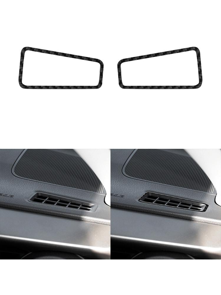 Black For Toyota RAV4 2013-2015 Car Interior Button Panel Decoration Protection Carbon Fiber Sticker Auto Styling Accessories