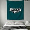 Philadelphia Eagles Wandteppich Ästhetisches Wandbehang Gedruckter Stoffdecke Dekorative Wandteppiche für Schlafzimmer Wohnzimmer Heimdekoration