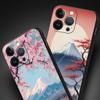 Japan Mount Fuji Painting Cherry blossom Phone Case For iPhone 17 16 15 Pro Max 11 12 13 14 7 8 Plus SE 2020 X XR XS Cover Soft