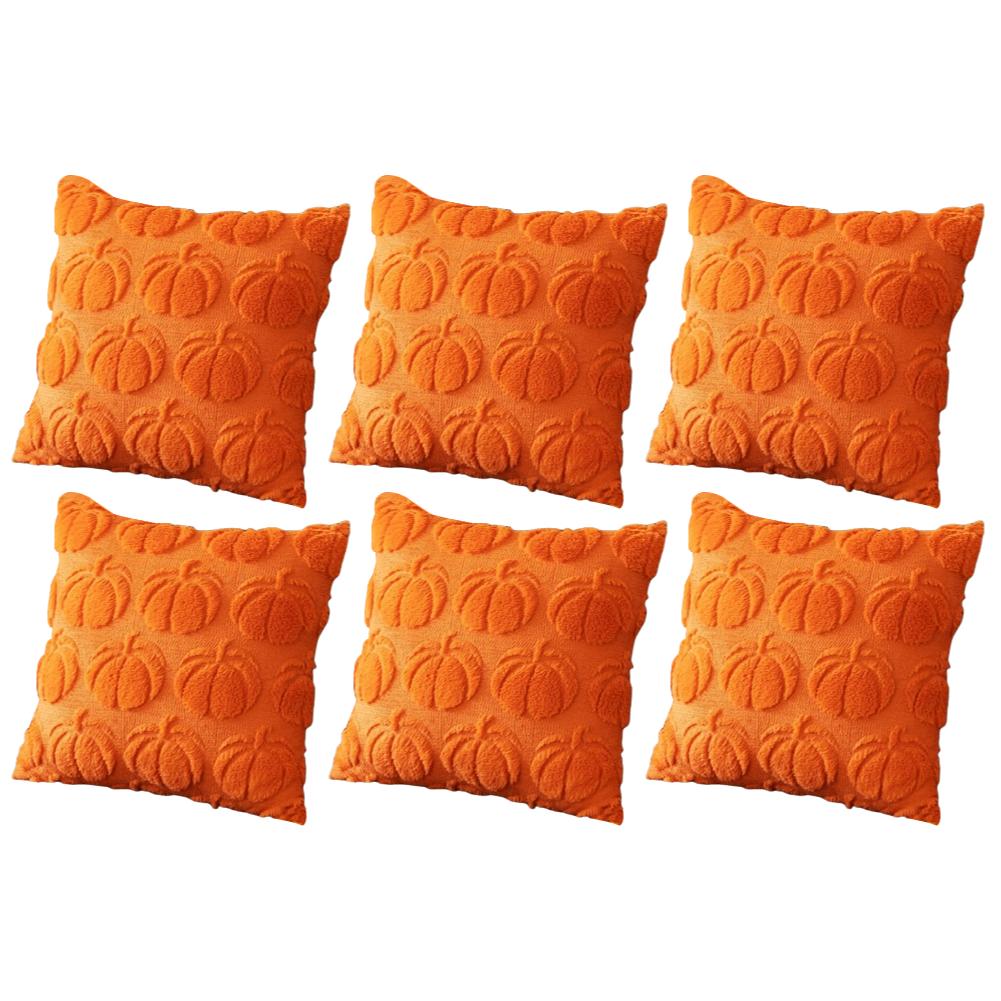 6-1PC Pumpkin Fall Pillow Covers Throw Pillow Covers Cushion Cover for Home Sofa Couch Halloween Decor Home Party Decor 45X45CM