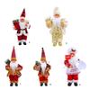 Multipurpose Holiday Ornament with Stylish Santa Doll Vibranting Fabric Christmas Collectible Figurines Daily Use