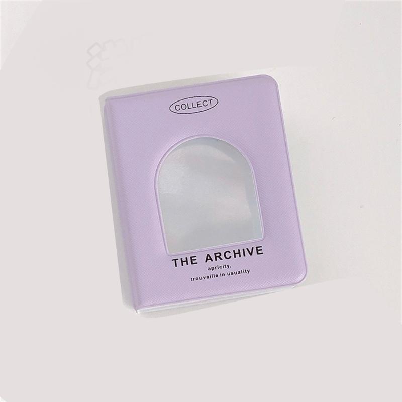 Small Card Collector Binder Holds 40 Cards with Showcases Cover 3Inch Photocard Holders Album Photo Organizers Book