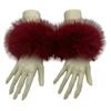 1 Pair Faux Fur Wrist Warmers Fluffy Women Plush Sleeve Cuffs Windproof Thermal Accessory for Jackets Sweaters