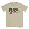 Beirut Lebanon T Shirt Summer   Cotton TShirts For Unisexs Casual Tee Shirt ShortSleeve Streetwear Clothing