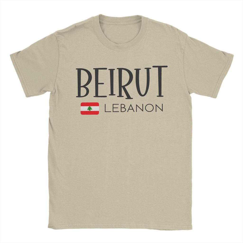 Beirut Lebanon T Shirt Summer   Cotton TShirts For Unisexs Casual Tee Shirt ShortSleeve Streetwear Clothing