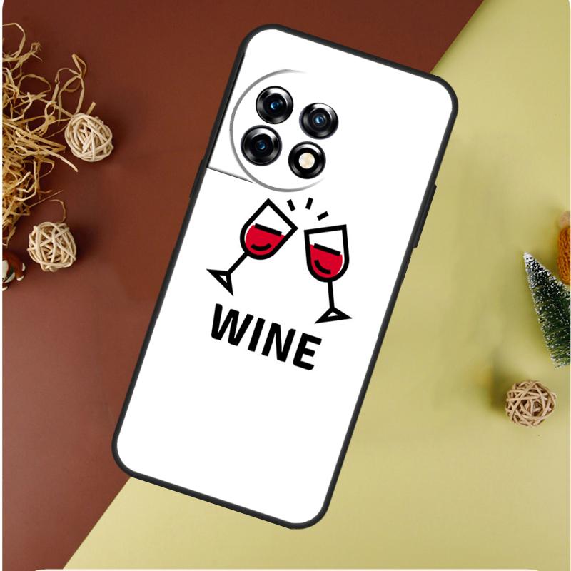 Drink Beer Red Wine For OnePlus 13 13R 12 12R 11 9 10 Pro 8T 9RT 10T 10R Nord 4 CE 2 3 Lite N20 N30 Phone Case