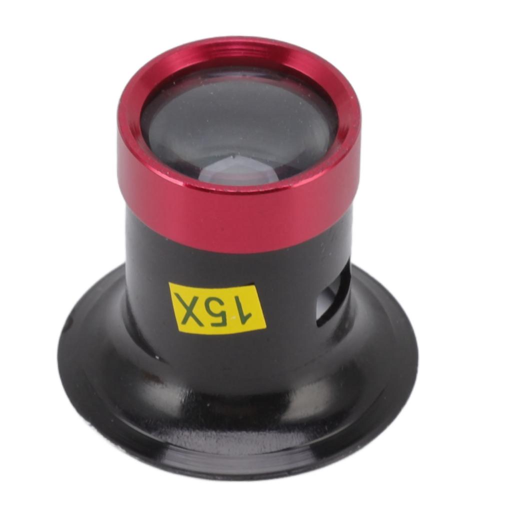 Klenotnická lupa 15X slitina hliníku profesionální klenotnická lupa zvětšovací sklo pro opravu hodinek