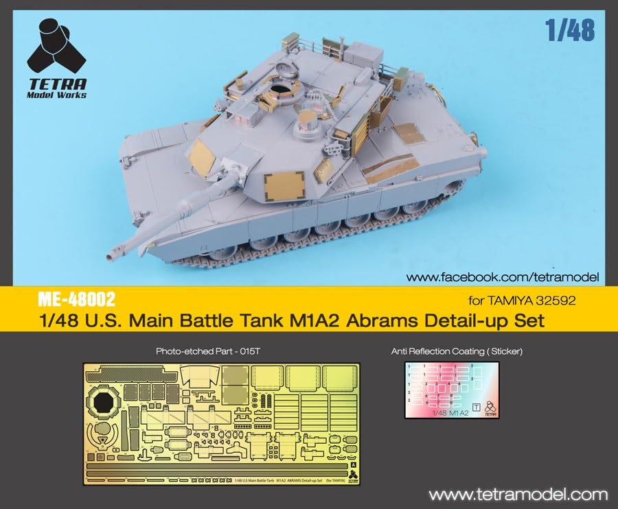 Tetra Model ME Series American M1A2 Abrams Tank T Plastic Model Parts ME4802 1/48 (for Company)