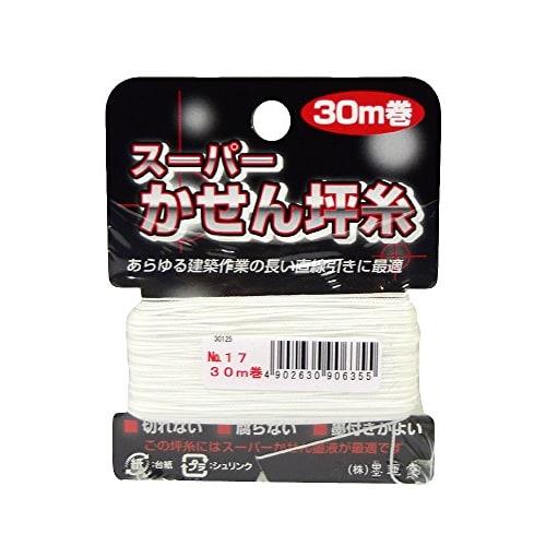 Bokuundo Kasen Tsuboito Thread for Construction, No. 17, 0.55mm Thickness X 30m Roll, 30125