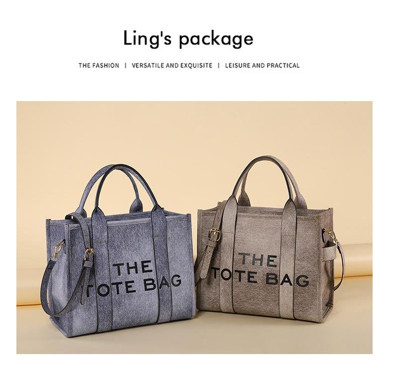 Geantă Tote & Crossbody din Denim Gradient PU cu Capacitate Mare - Modă Trendy pentru Femei