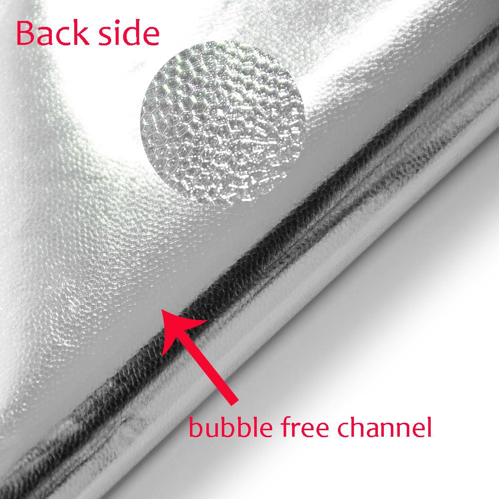 Metallic Chrome Rose Gold Vinyl Wrap Mirror Glossy Film PVC Stretchable Decals Sheet Phone Laptop Sticker Air Release Free