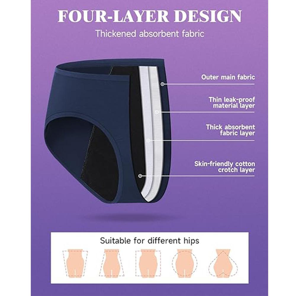 High Water Absorption Women's Menstrual Underwear Cotton Cotton Briefs  Girlfriend Gift