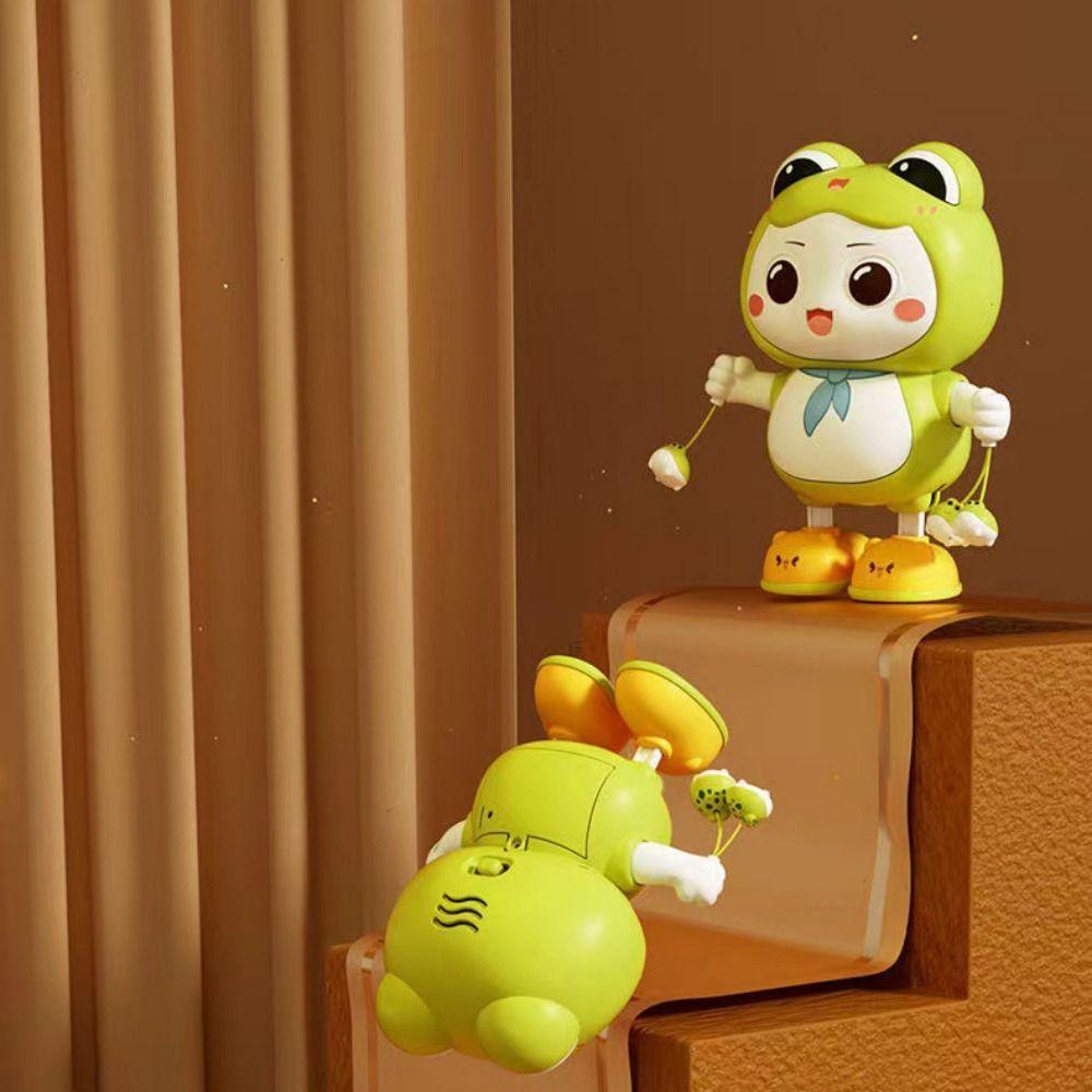 Lights and Sounds Electronic Pets Dancing Toy Frog Walking Dance Moving Doll  Kids Gifts