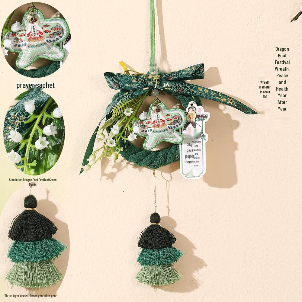 Dragon Boat Festival Door Handle Pendant: Blessing & Safety Decorative Sachet, Cultural & Creative Gift