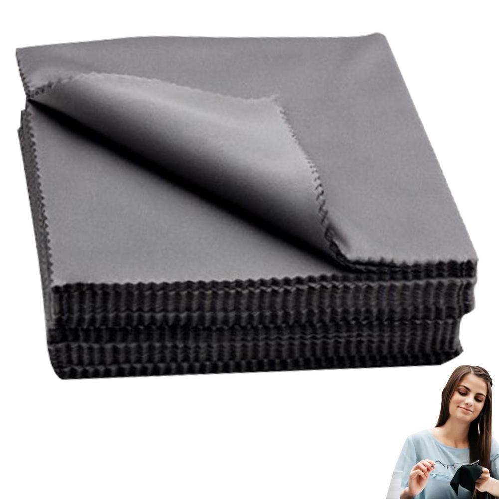 Тряпочка для протирки очков 100 шт. Микрофибровая салфетка для чистки очков Безворсовая салфетка для чистки очков, линз, экранов, камер