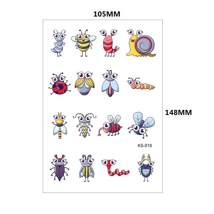 Kinder Tattoos Aufkleber Glitzer Goldstaub Cartoon Schmetterling Regenbogen Insekt Sonnenblume Farbset Niedliche Aufkleber