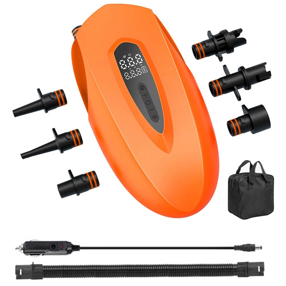 Portable Inflation Pump Quick Charging Wireless Air Pump with Flashlight Electric Air Pump for Rubber Boats Inflatable Boats