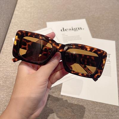 Rectangle Shape Sunglasses for Men Fashion Trendy Anti-glare Sunglass Men Travelling Driving Sun Glasses for Women