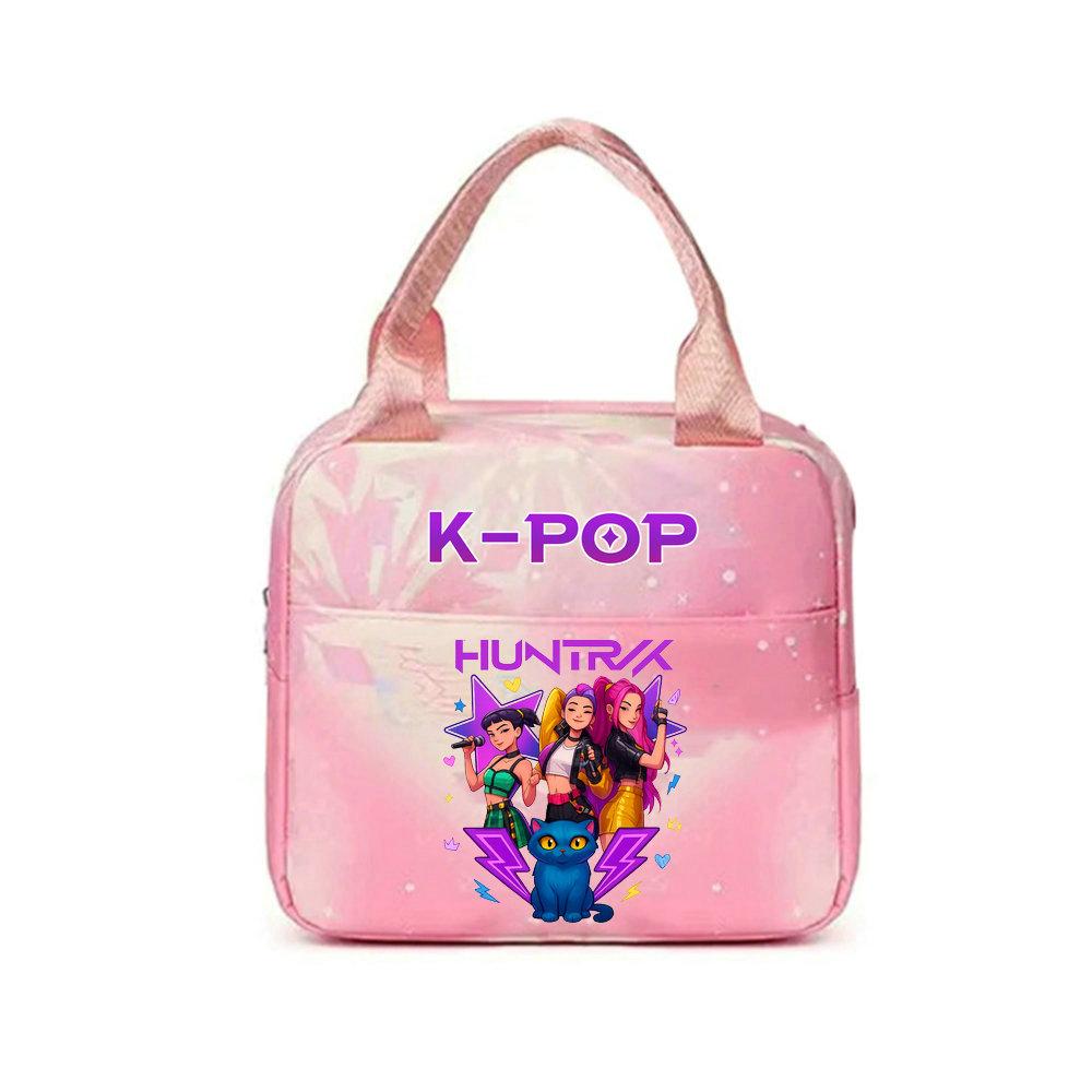 KPop lovci démonů Kancelářští pracovníci S obědovým sáčkem Přenosný izolovaný velkokapacitní obědový sáček Taška přes rameno Dvouúčelový