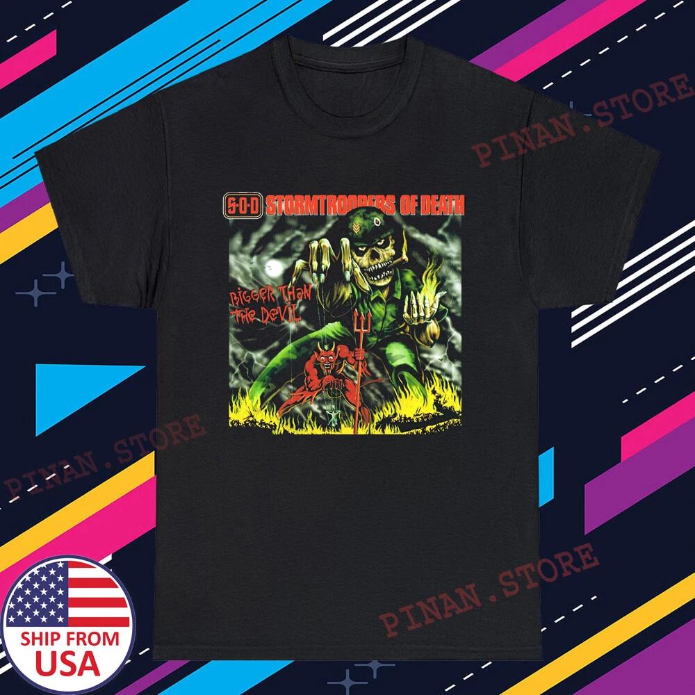 Stormtroopers Of Death Bigger Than The Devil Men s Black Size S-5XL 2XL