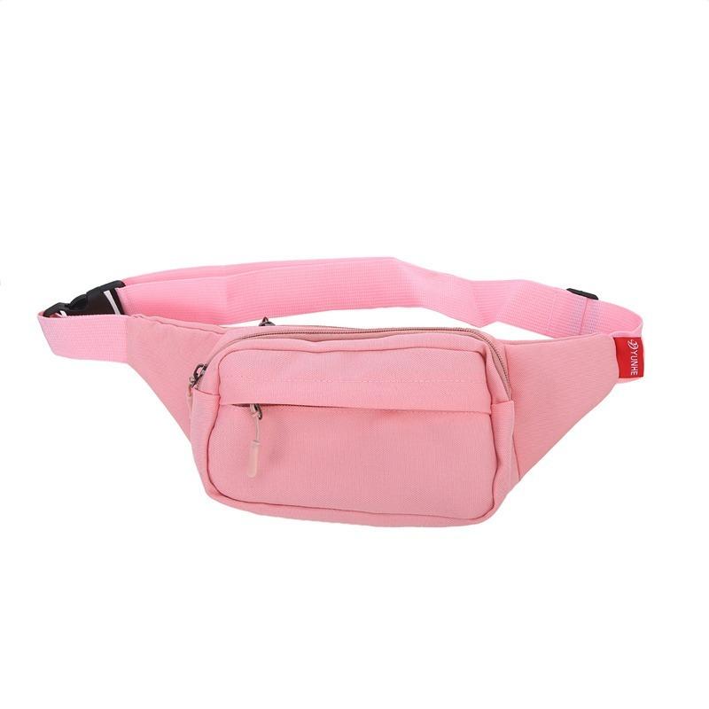 Men's and Women's Universal Models Waist Bag Crossbody Bags Sports Cell Phone Bags Solid Color Large Capacity Chest Bag