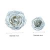 24pcs 4x6cm Artificial Chanson Rose Black Border Small Fragrant Flowers Decoracion Flower Box Wedding Bouquet Christmas Gift
