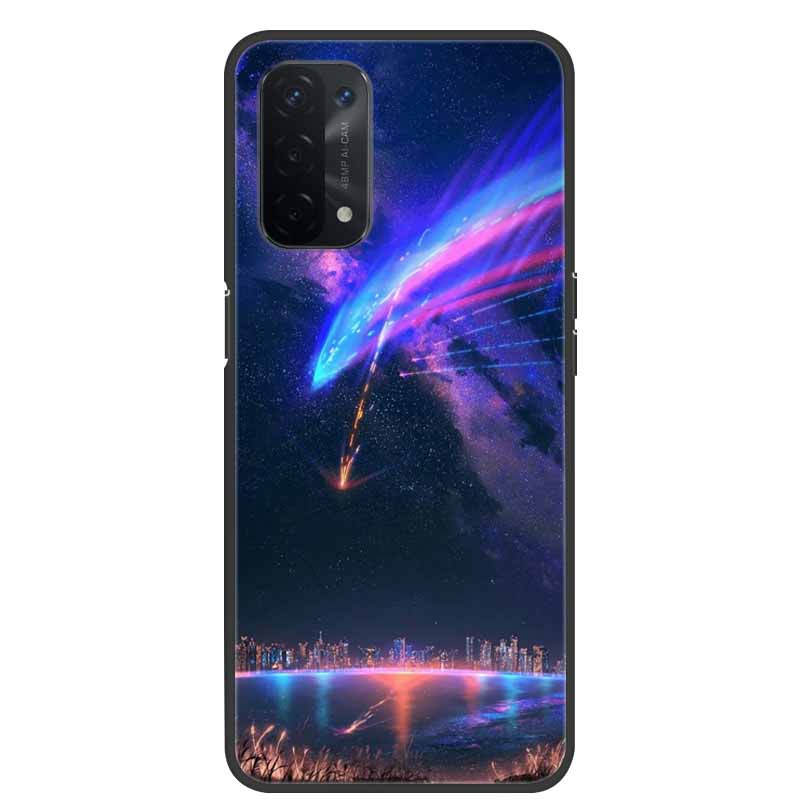 For Oppo A54 5G Case Marble Soft Silicone Back Case for Oppo A55 5G Phone Cover OppoA54 A54 A55 4G 5G 2021 Coque Funda Bag