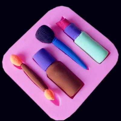 Forma Cosmetica per Donne Stampo in Silicone per Fondant Decorazione Torta Cioccolato Cottura Stampo Fai da Te Sugarcraft